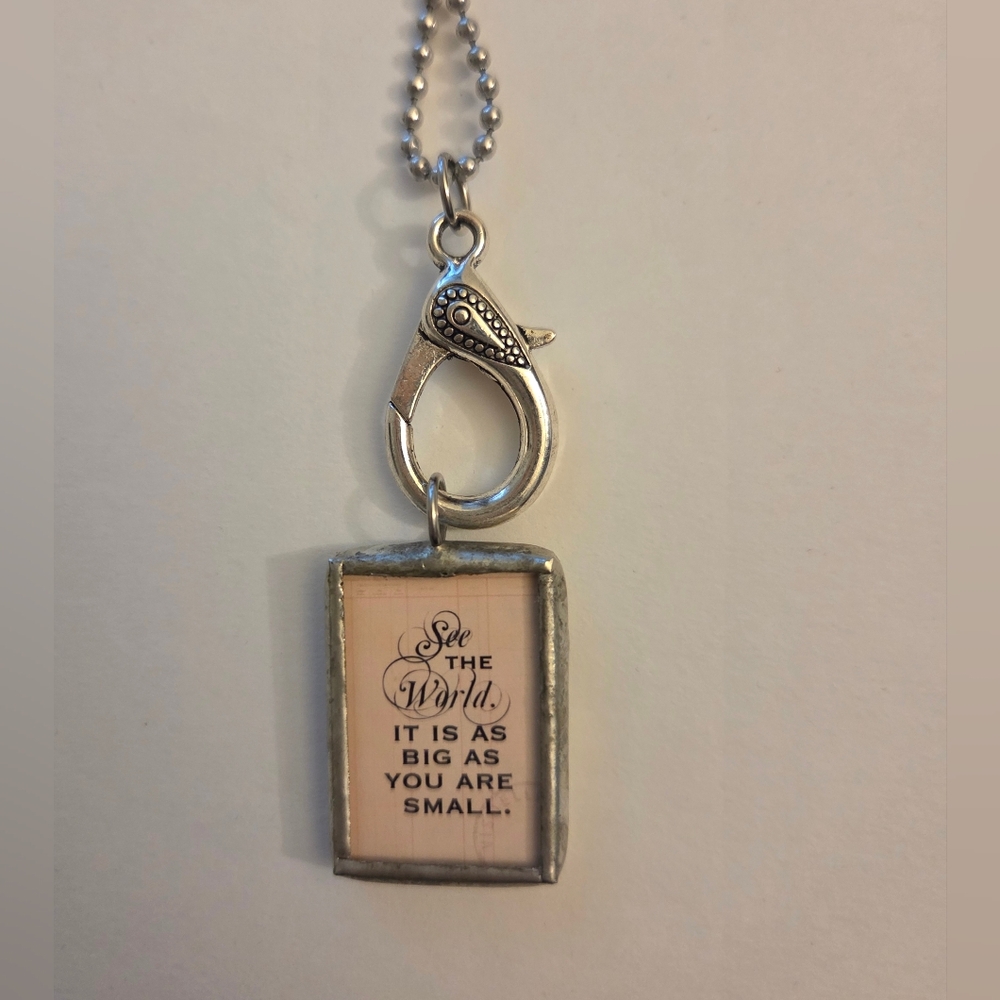 Travel 2 Sided Pendant